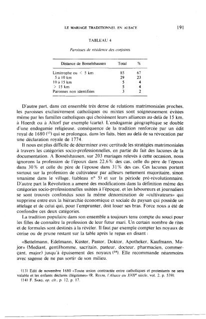 LE MARIAGE TRADITIONNEL EN ALSACE - Revue des sciences ...