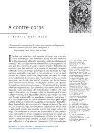 Ã contre-corps - Quasimodo