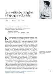 La prostituÃ©e indigÃ¨ne Ã  l'Ã©poque coloniale - Quasimodo