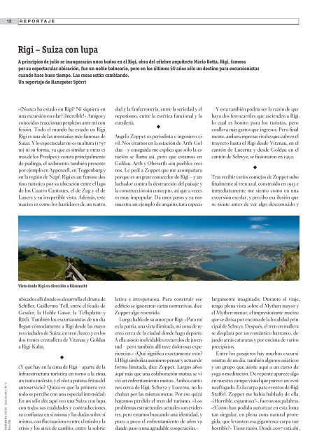 Download PDF Panorama Suizo 3/2012 High ... - Schweizer Revue