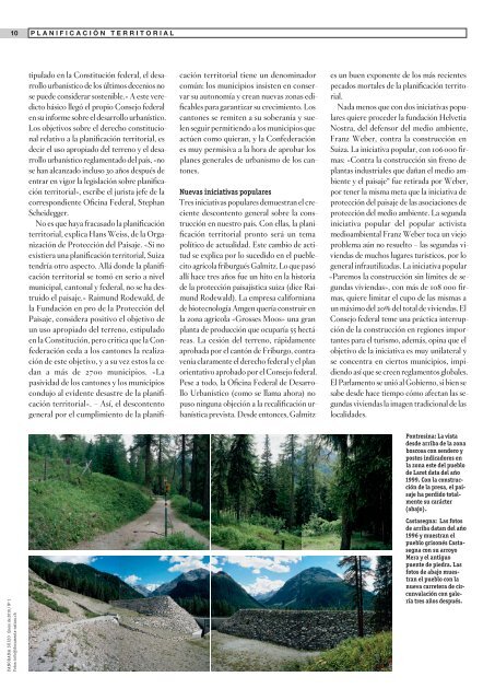 Download PDF Panorama Suizo 1/2010 - Schweizer Revue