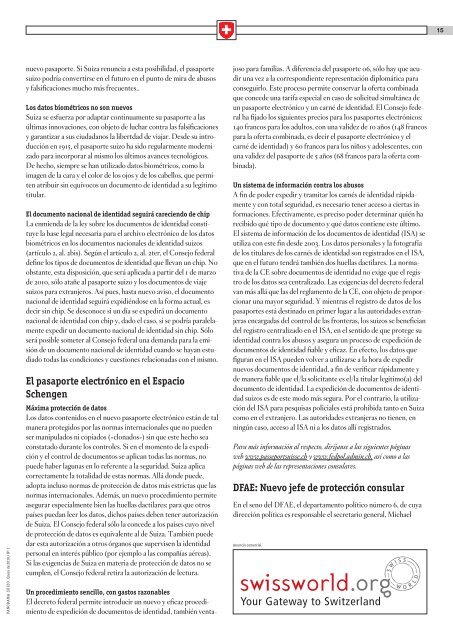 Download PDF Panorama Suizo 1/2010 - Schweizer Revue