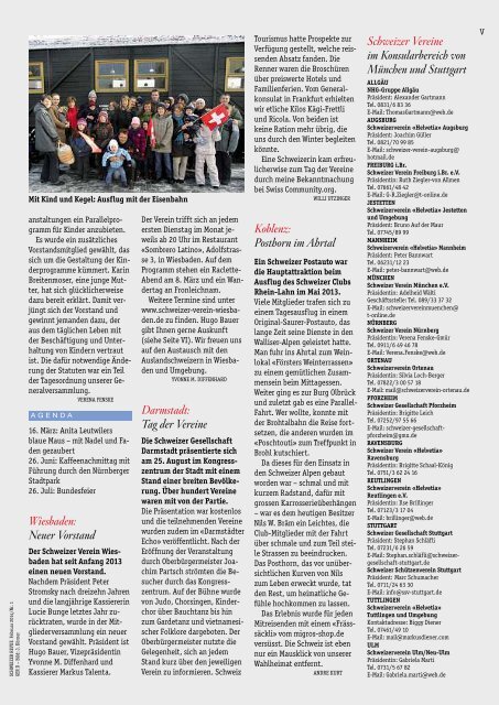 Regionalausgabe Deutschland 1/14 - Schweizer Revue