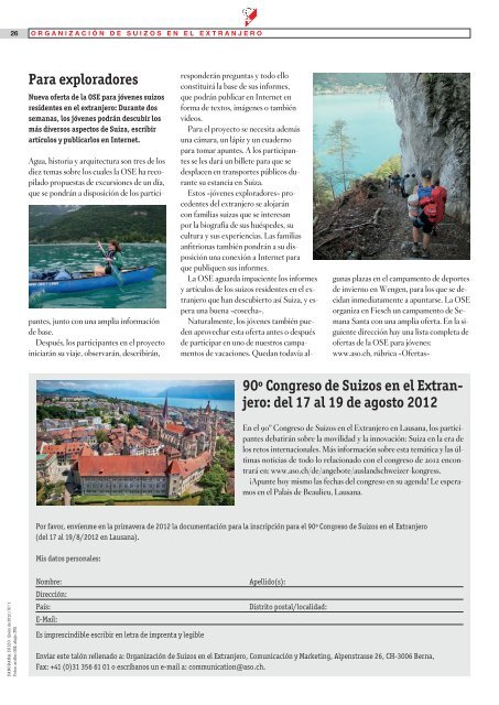 Download PDF Panorama Suizo 1/2012 - Schweizer Revue