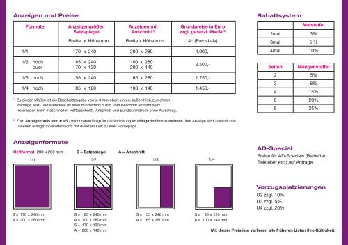 Mediadaten 2013 - AVR Agentur für Werbung und Produktion