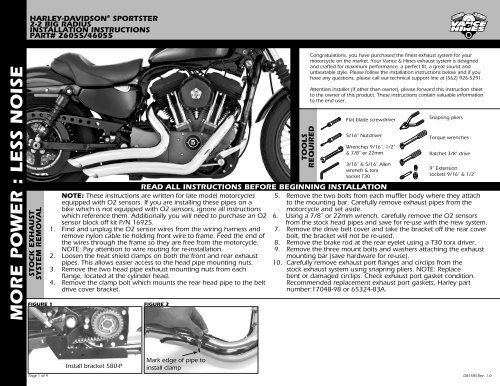 Instruction Sheet - Vance u0026amp; Hines
