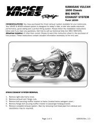 KAWASAKI VULCAN 1600 Classic BIG SHOTS ... - Vance & Hines