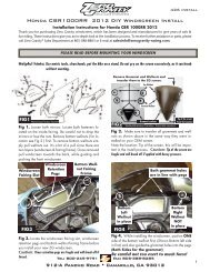 Honda CBR1000RR 2012 DIY Windscreen Install - Zero Gravity