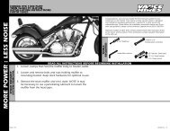 Instruction Sheet - Vance & Hines