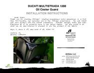 INSTALLATION INSTRUCTIONS DUCATI MULTISTRADA ... - RevZilla