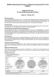 Preisblatt Ersatzversorgung Strom (PDF, 153 KB) - Rewag
