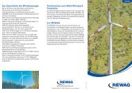 Der Wald-Windpark Fasanerie. - REWAG