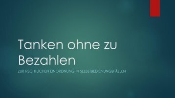 Tanken ohne zu Bezahlen