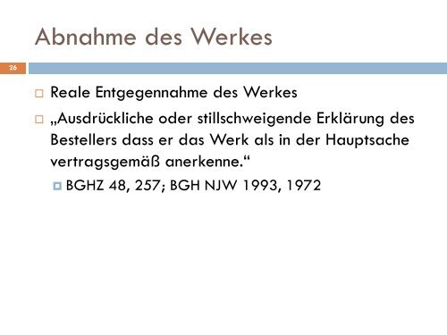 Werkvertrag