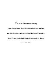 Vorschriftensammlung - Rechtswissenschaftliche FakultÃ¤t - Friedrich ...