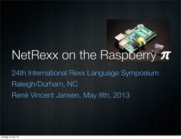 NetRexx on the Raspberry Pi - The Rexx Language Association