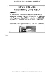 Intro to DB2 UDB Programming Using REXX - The Rexx Language ...