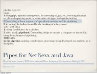 Pipes for NetRexx and Java - The Rexx Language Association