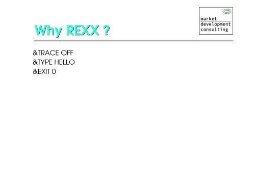 Applications - The Rexx Language Association