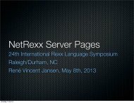 NetRexx Server Pages - The Rexx Language Association