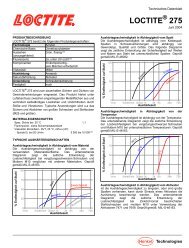 Technisches Datenblatt Loctite Â® 275 - REYHER