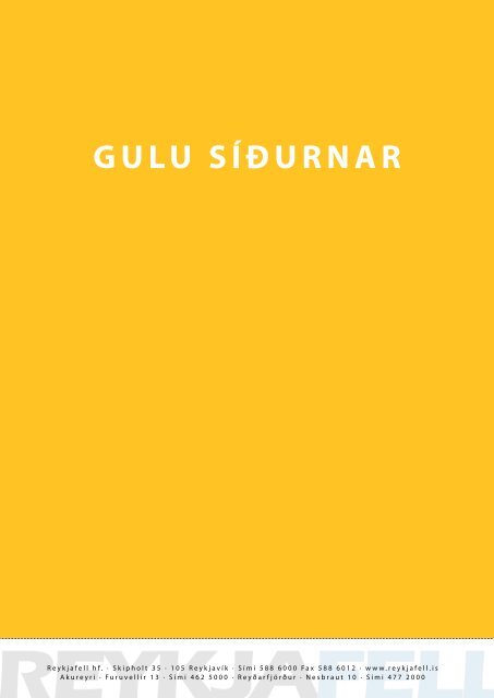 GULU SÃ Ã URNAR - Reykjafell