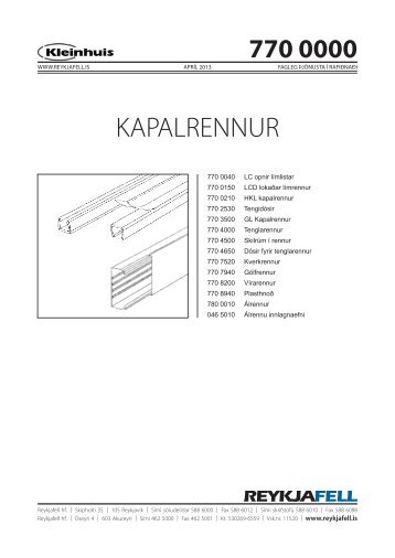 KAPALRENNUR - Reykjafell