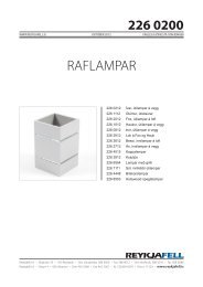 RAFLAMPAR - Reykjafell