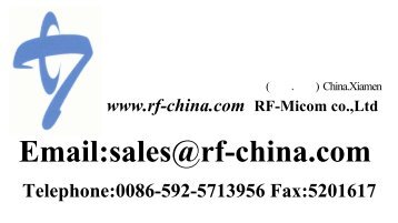 Email:sales@rf-china.com