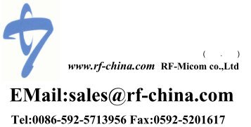 çµå­åå¨ä»¶ç³»å(ä¸­å½ï¼å¦é¨) EMail:sales@rf-china.com