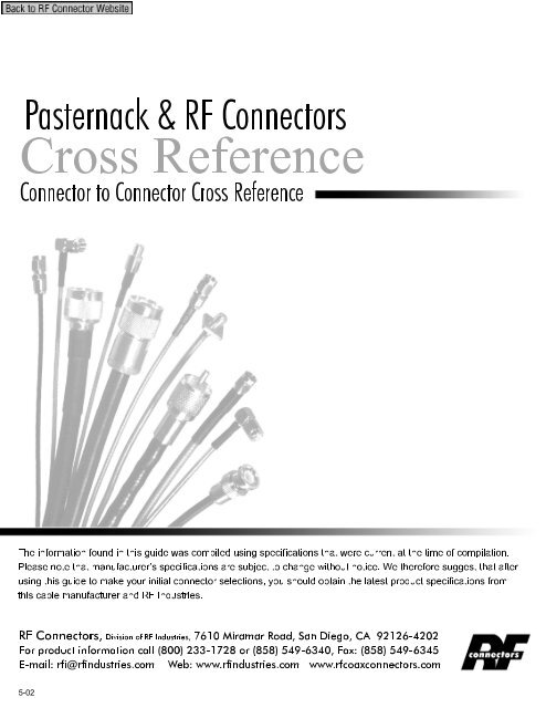 Pasternack - RF Connectors