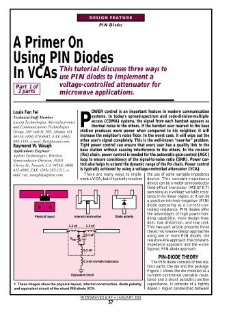 A Primer On Using PIN Diodes