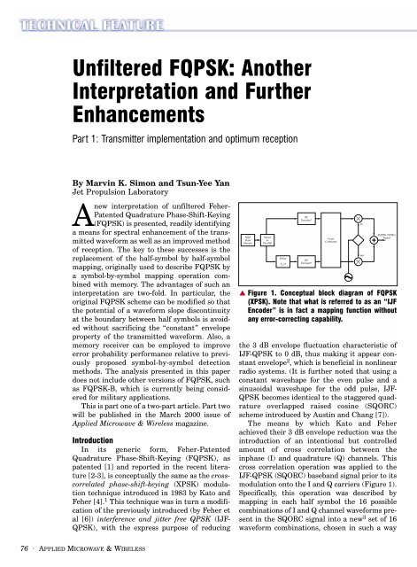 Unfiltered FQPSK: Another Interpretation and Further Enhancements