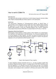 How to match CDMA PA