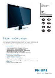 42PFL7403D/10 Philips Flachbildfernseher mit Pixel Plus 3 HD