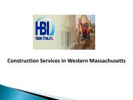 Construction Services in Western Massachusetts
