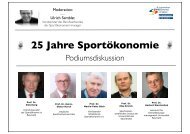 25 Jahre Sportökonomie