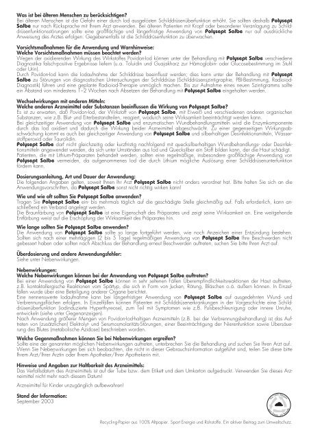 Polysept Salbe - Dermapharm AG