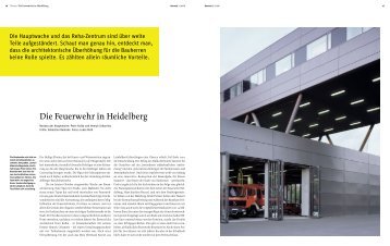 Die Feuerwehr in Heidelberg - Bauwelt