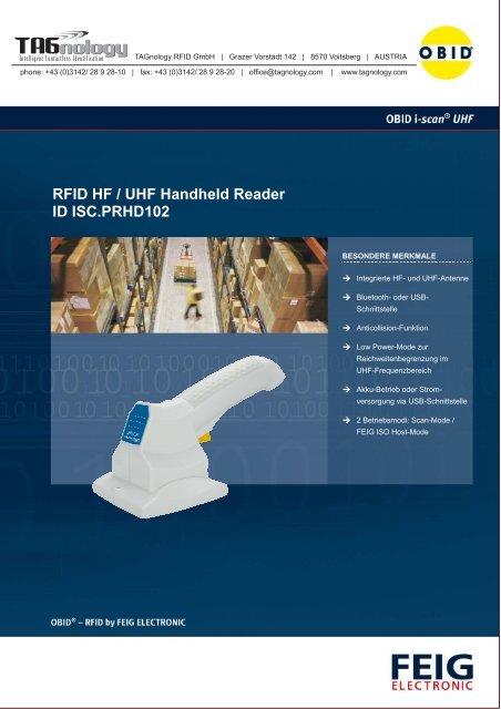 RFID HF / UHF Handheld Reader ID ISC.PRHD102 - RFID Webshop