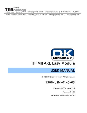 OMNIKEY HF MIFARE Easy Module - RFID Webshop