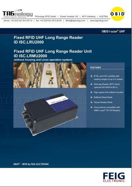 Hiel dood Oprichter Fixed RFID UHF Long Range Reader ID ISC ... - RFID Webshop