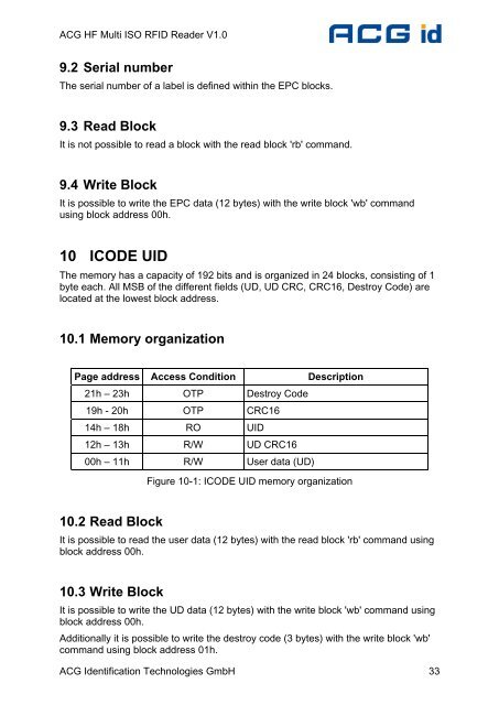 ACG HF Multi ISO RFID Reader - RFID Webshop