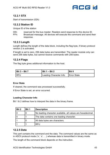 ACG HF Multi ISO RFID Reader - RFID Webshop