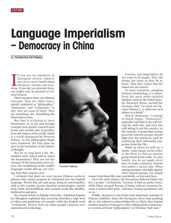 Pattberg: Language Imperialism