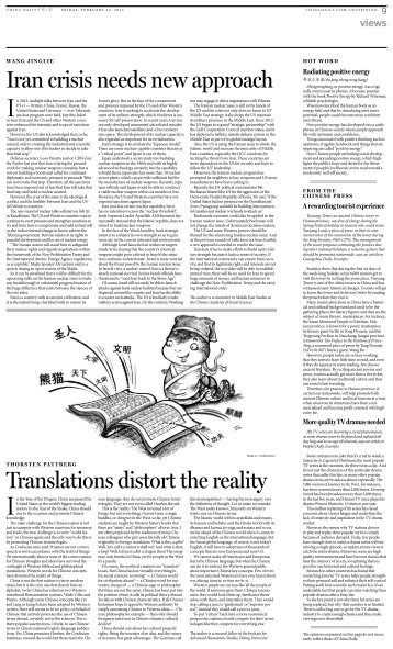 Pattberg: Translations distort the reality