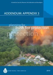Addendum: appendix 3 - NSW Rural Fire Service