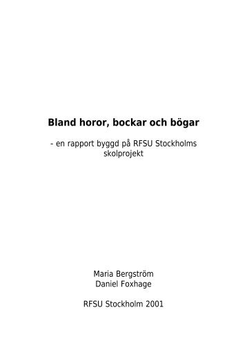 Bland horor, bockar och bÃ¶gar - RFSU