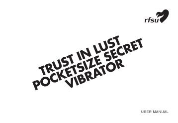 TRUST IN LUST POCKETSIZE SECRET VIBRATOR - RFSU