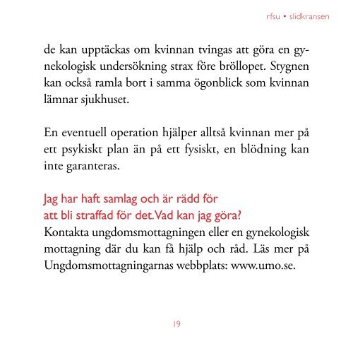 Ladda ner skriften om slidkransen pÃ¥ svenska (pdf) - RFSU